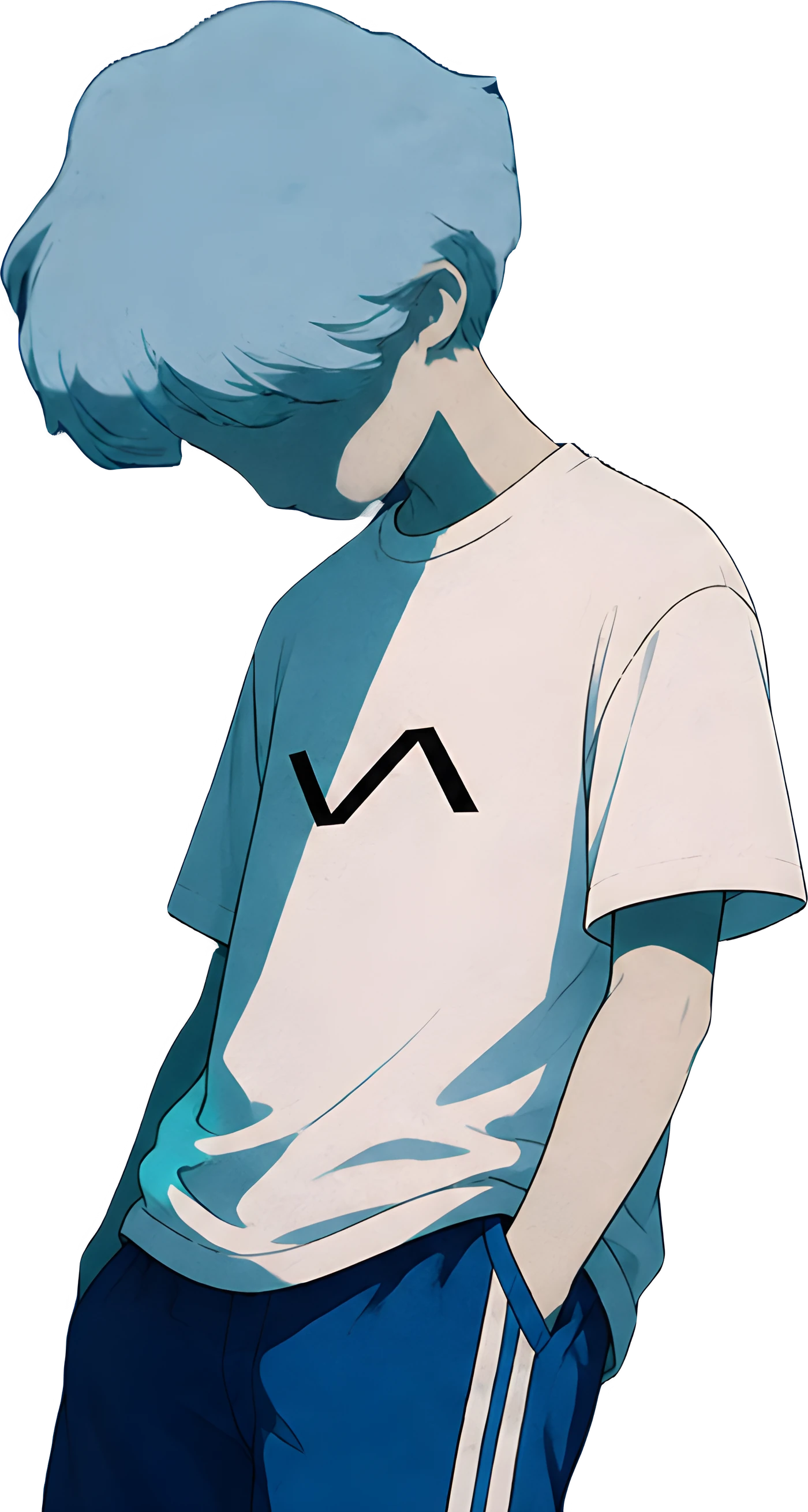 Illustration of Vince, wearing a shirt with the vivian.lol mark